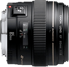An affordable f/1.8 telephoto lens. Good for close up portraits with shallow depth of field.