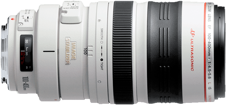 Unique supertelephoto lens with a push-pull zoom mechanism. Unparalled range and L glass quaility images.