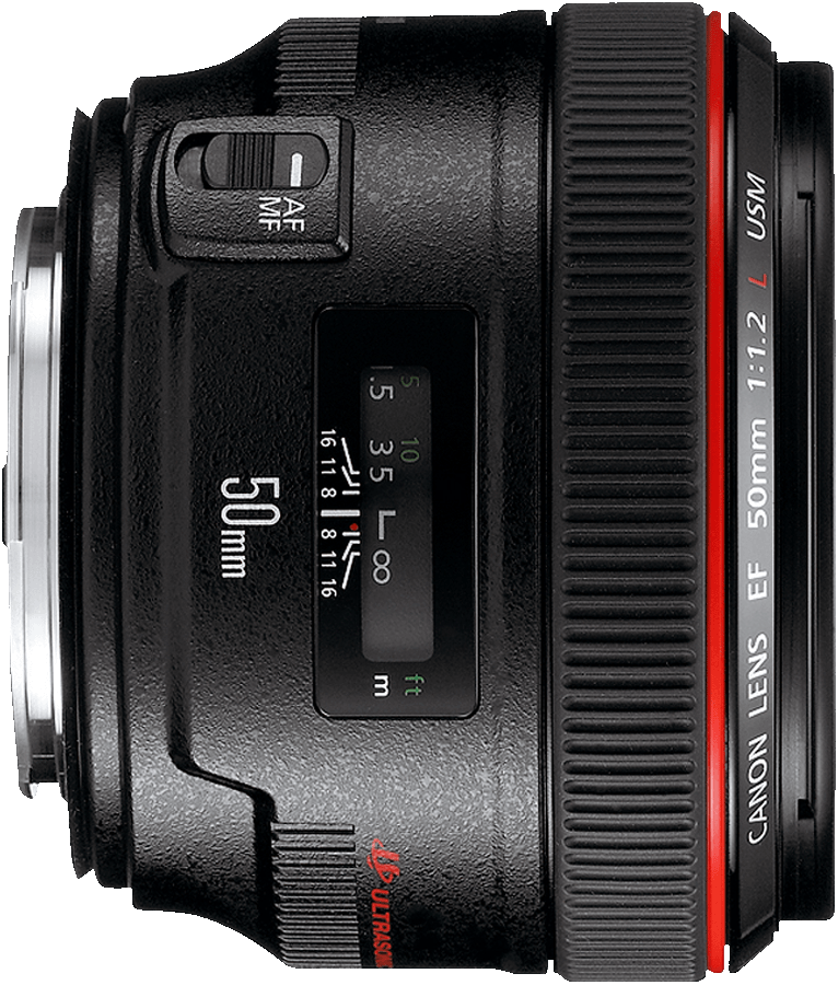 Canon's fastest 50mm lens in production. A great choice for those who need very narrow depth of field and extreme background blur.