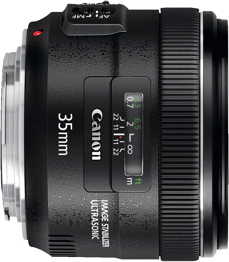 A modern full-frame 35mm design with fast f/2 aperture and 4 stop image stabilizer.
