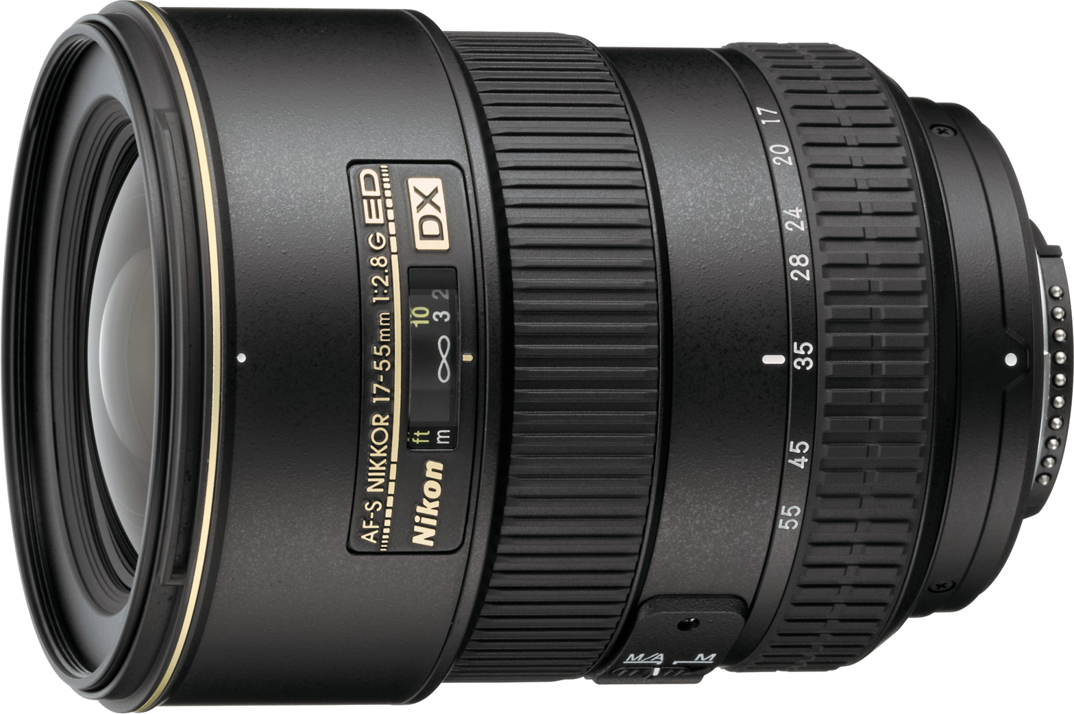 A wide to standard zoom lens with constant f/2.8 aperture, this lens is popular for low light photography with crop sensors.