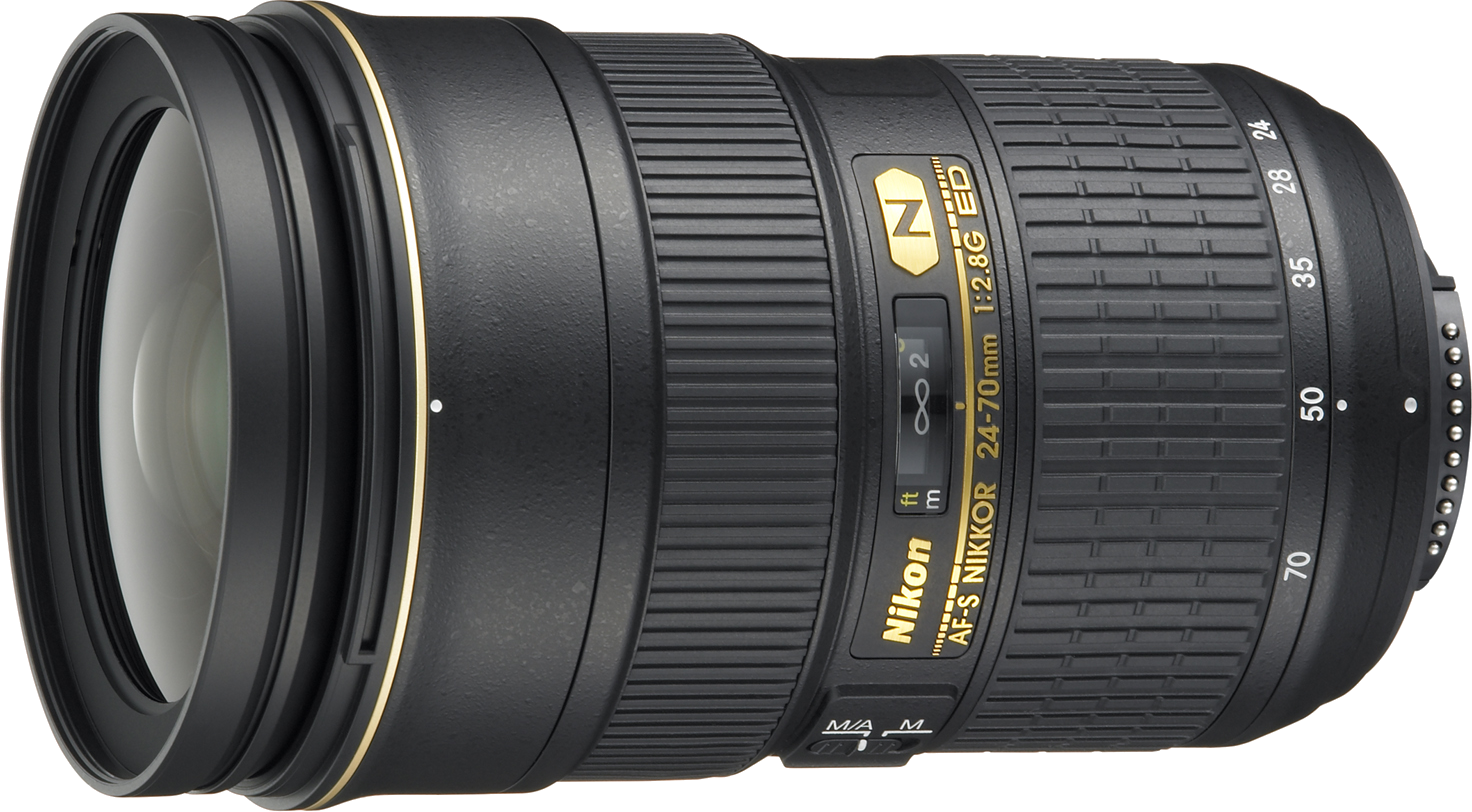 A wide to standard zoom lens with a constant f/2.8 and the ability to work with full frame and crop sensor cameras.