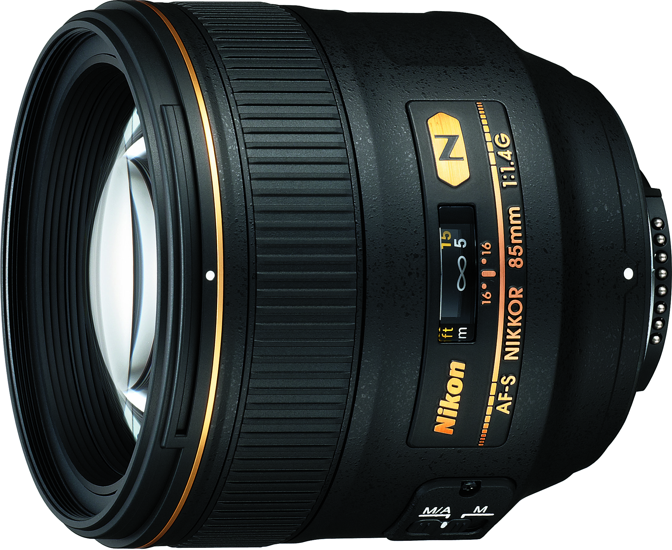 Nikon's newer 85mm f/1.4 model. Features an AF-S focus mechanism and upgraded optics.