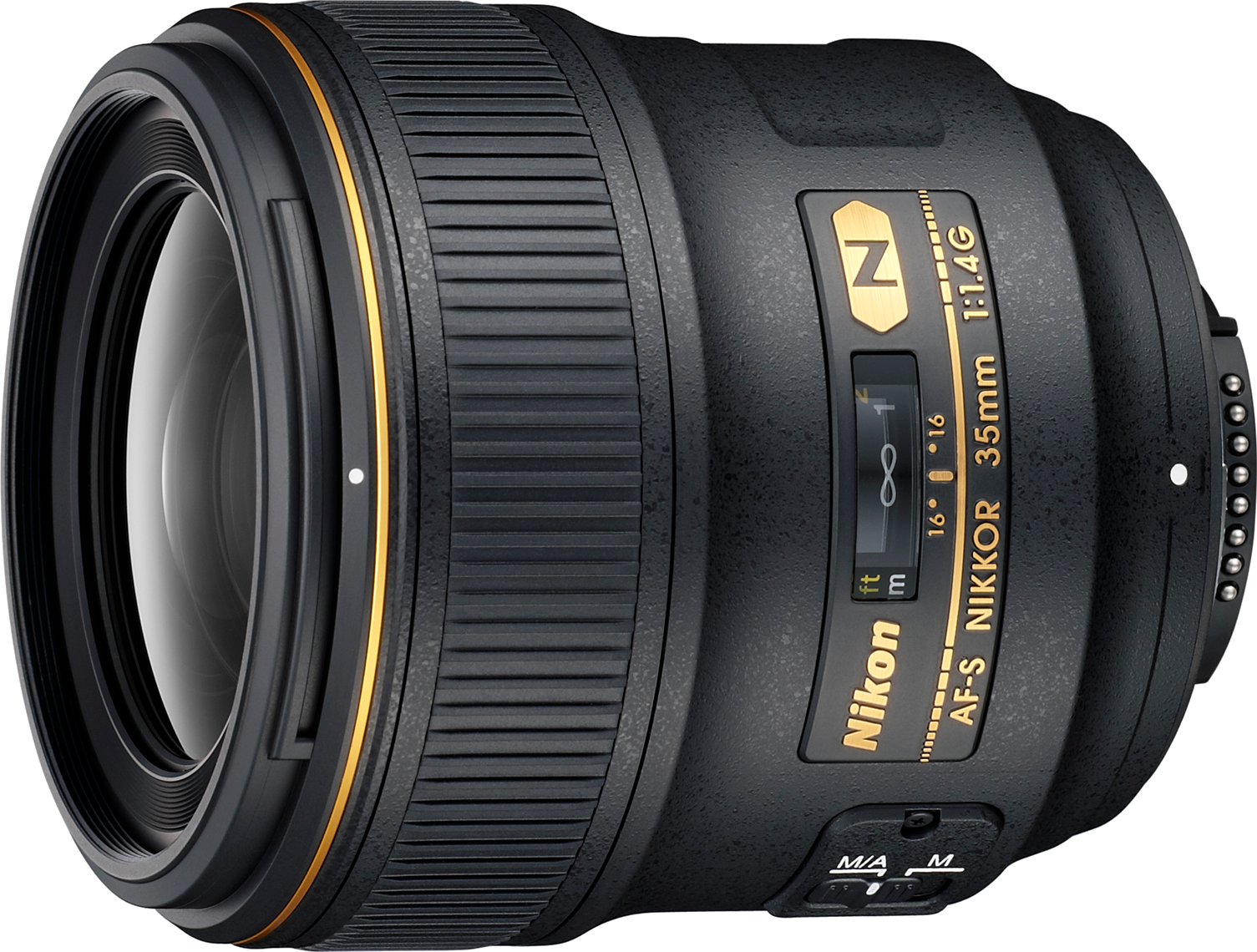 Fast f/1.4 on a classic focal length. Great for FX and DX cameras.