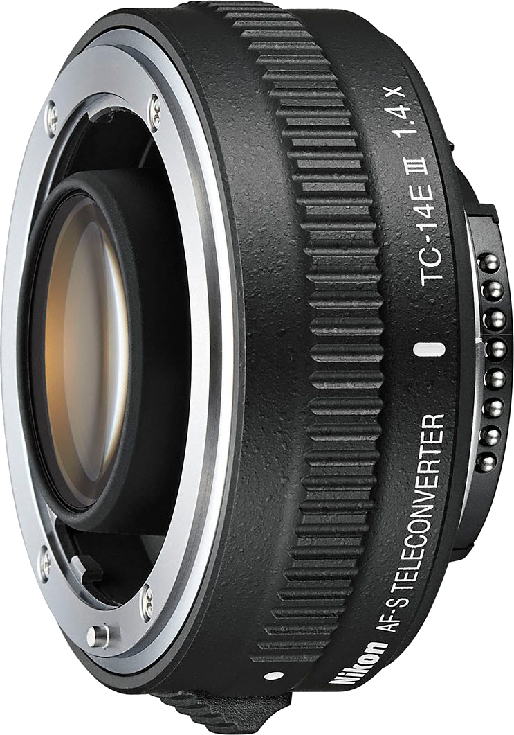 This extender adds 1.4x to the focal length for a one stop loss of light.
